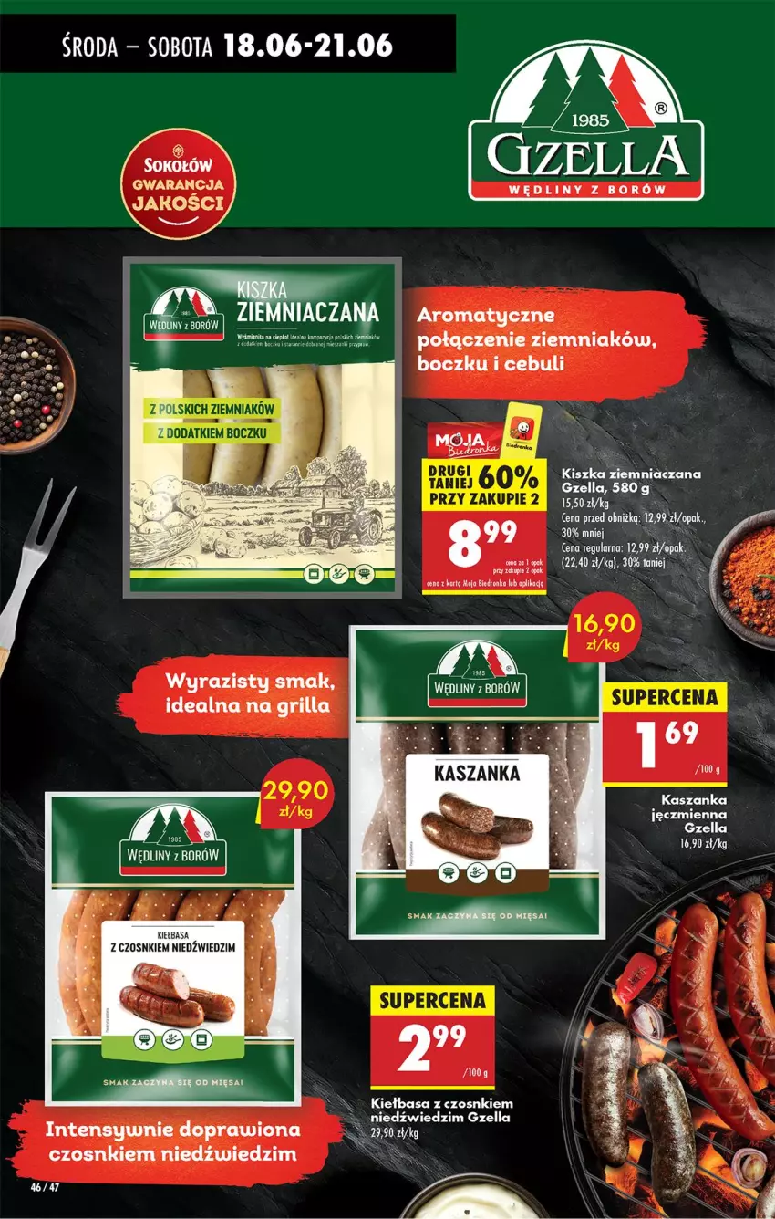 Gazetka promocyjna Biedronka - Od Środy - ważna 18.06 do 21.06.2025 - strona 50 - produkty: Grill, Kasza, Kaszanka, Kiełbasa