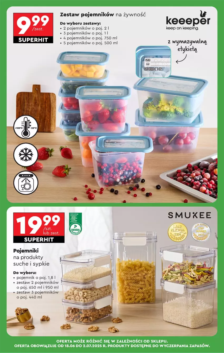 Gazetka promocyjna Biedronka - Od Środy - ważna 18.06 do 19.06.2025 - strona 73 - produkty: Pojemnik