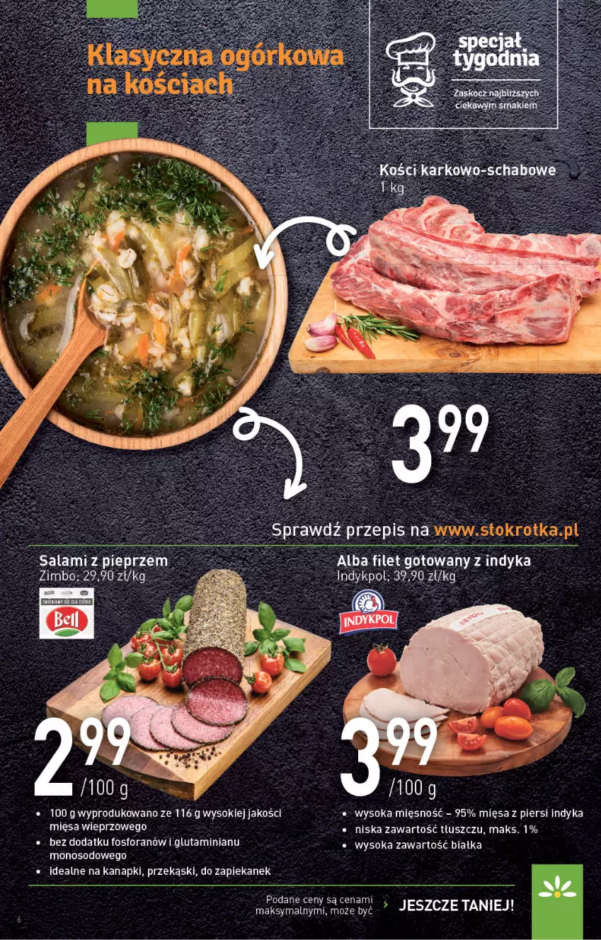 Gazetka promocyjna Stokrotka - Supermarket - ważna 22.07 do 28.07.2021 - strona 6 - produkty: Pieprz, Salami, Sok