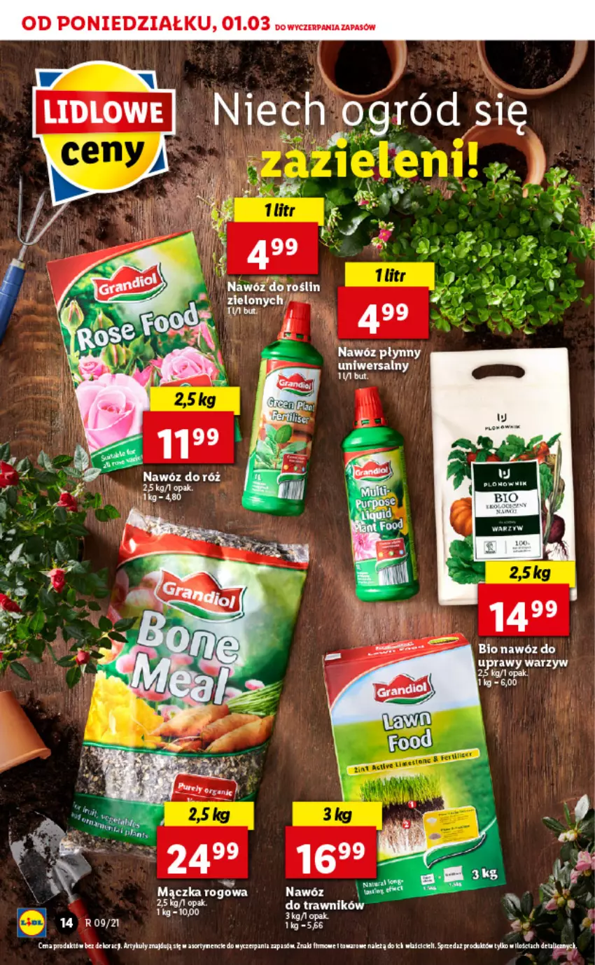 Gazetka promocyjna Lidl - GAZETKA - ważna 01.03 do 03.03.2021 - strona 14 - produkty: Nawóz