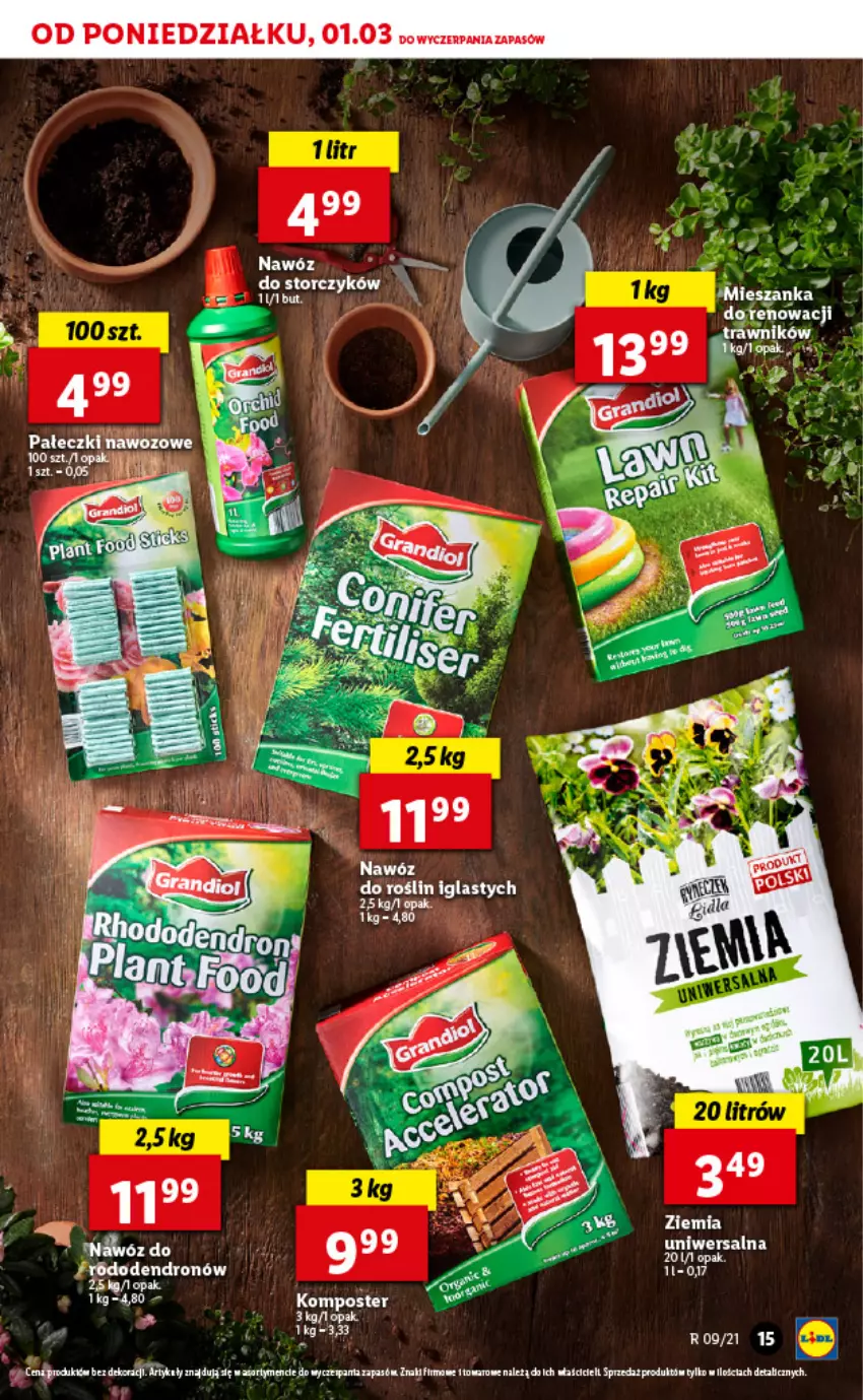 Gazetka promocyjna Lidl - GAZETKA - ważna 01.03 do 03.03.2021 - strona 15 - produkty: Nawóz