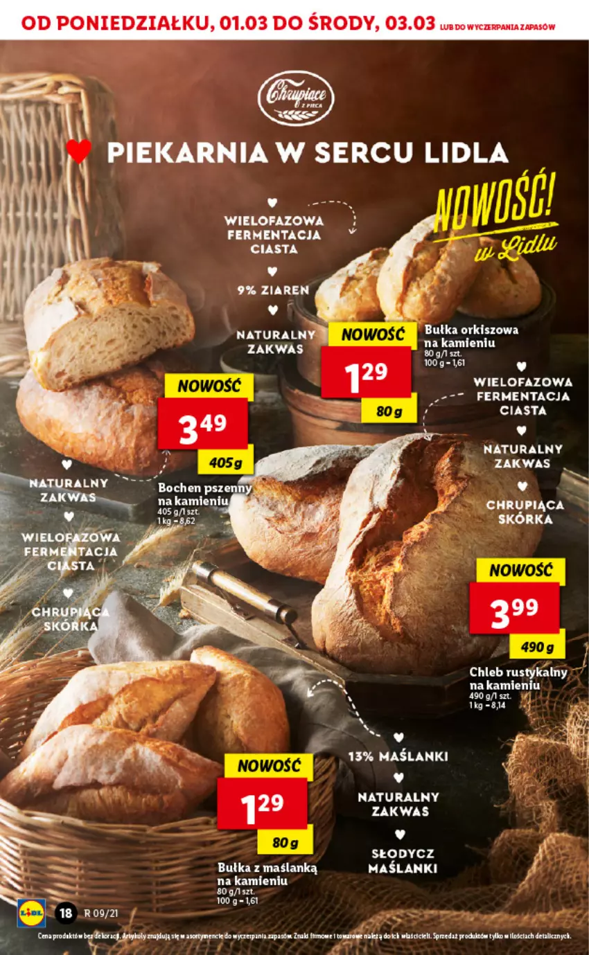 Gazetka promocyjna Lidl - GAZETKA - ważna 01.03 do 03.03.2021 - strona 18 - produkty: Bułka, Chleb, Fa, Lanki, Rust