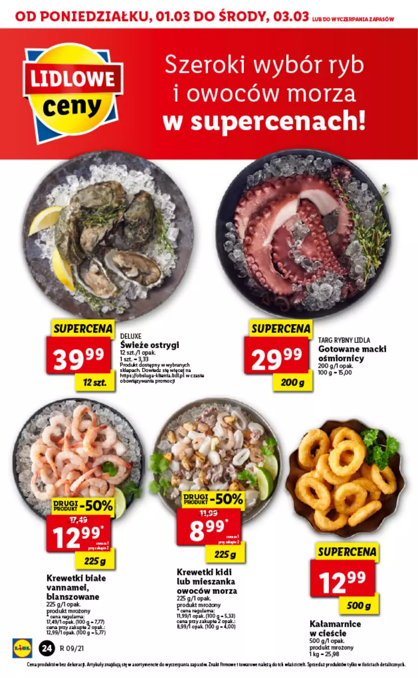 Gazetka promocyjna Lidl - GAZETKA - ważna 01.03 do 03.03.2021 - strona 24 - produkty: Fa, Krewetki