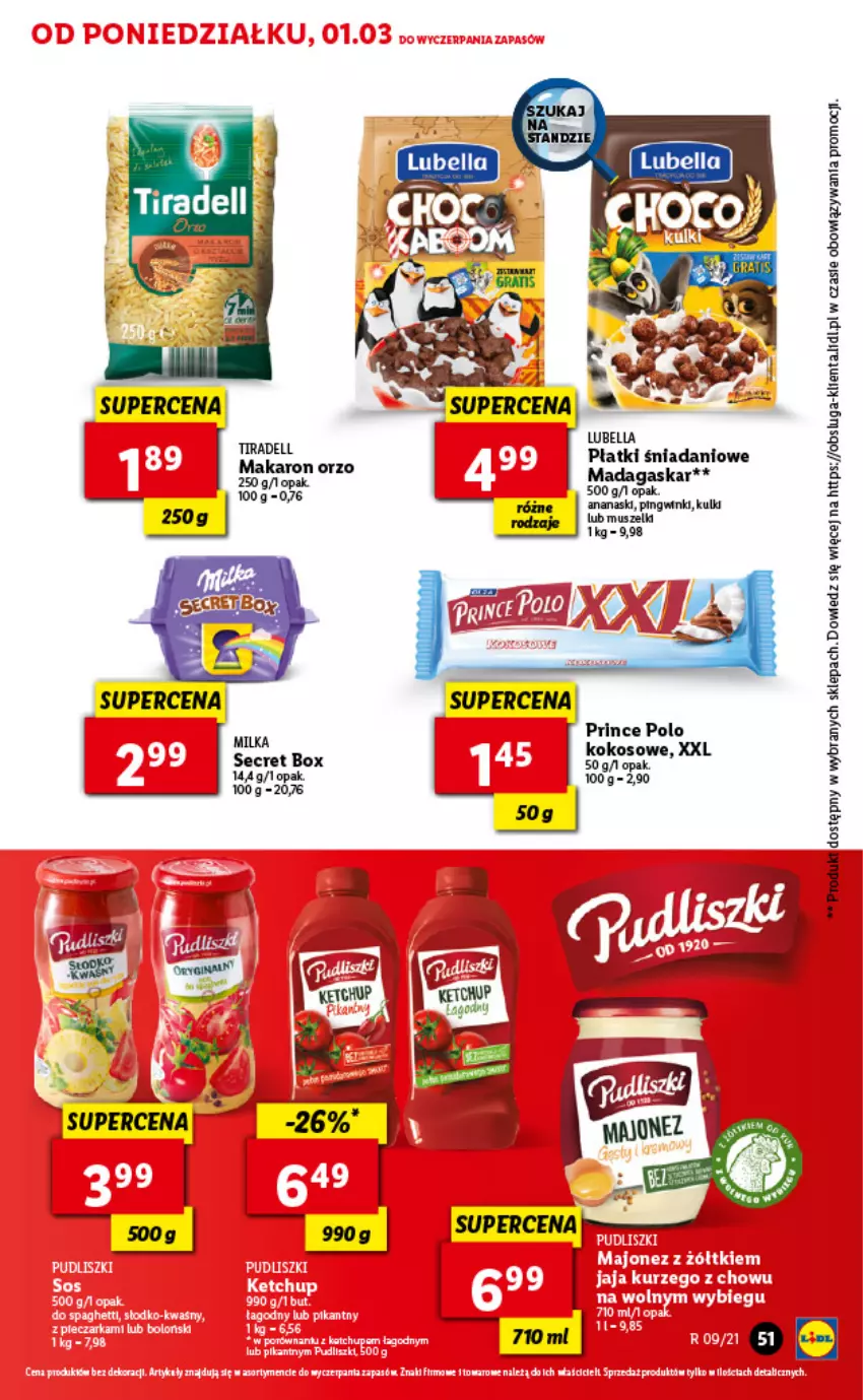 Gazetka promocyjna Lidl - GAZETKA - ważna 01.03 do 03.03.2021 - strona 51 - produkty: Bell, Danio, Kakao, Milka, Mus