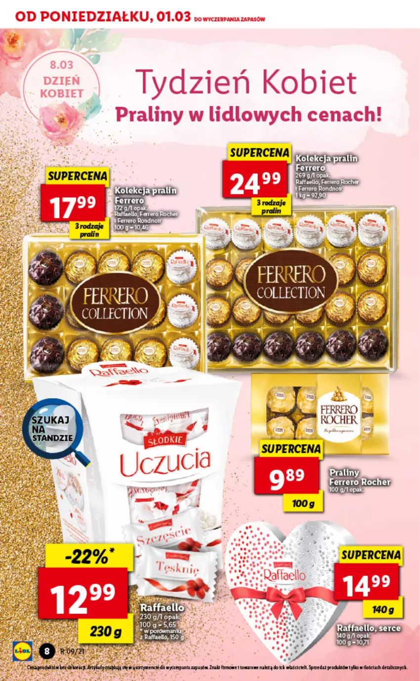 Gazetka promocyjna Lidl - GAZETKA - ważna 01.03 do 03.03.2021 - strona 8 - produkty: Fa, Praliny