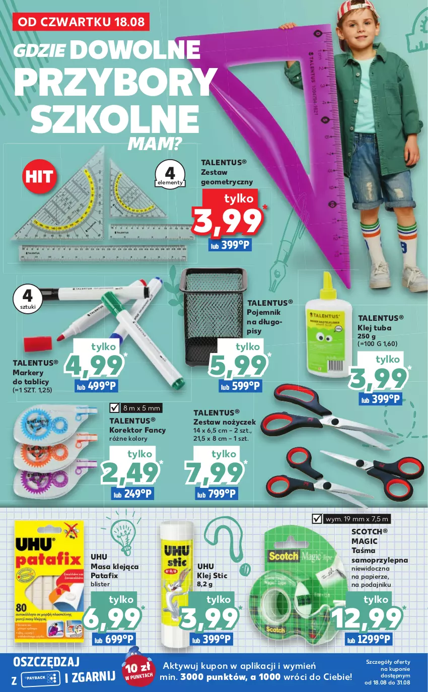 Gazetka promocyjna Kaufland - Oferta specjalna - ważna 18.08 do 03.09.2022 - strona 10 - produkty: Długopis, Fa, Klej, Marker, Mop, Noż, Papier, Pojemnik, UHU