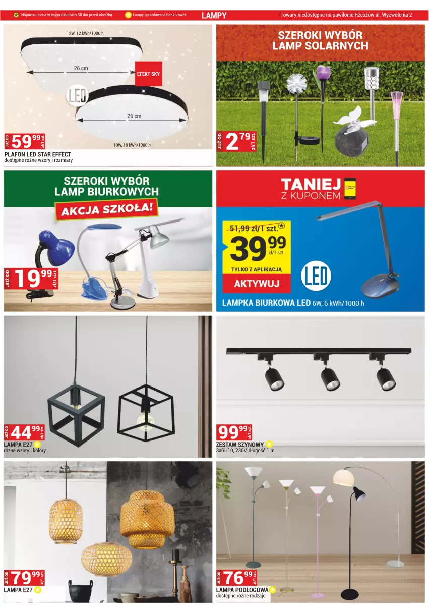 Gazetka promocyjna Merkury Market - ważna 01.09 do 30.09.2023 - strona 18 - produkty: Biurko, Lampa, Lampa podłogowa, Plafon, Plafon LED