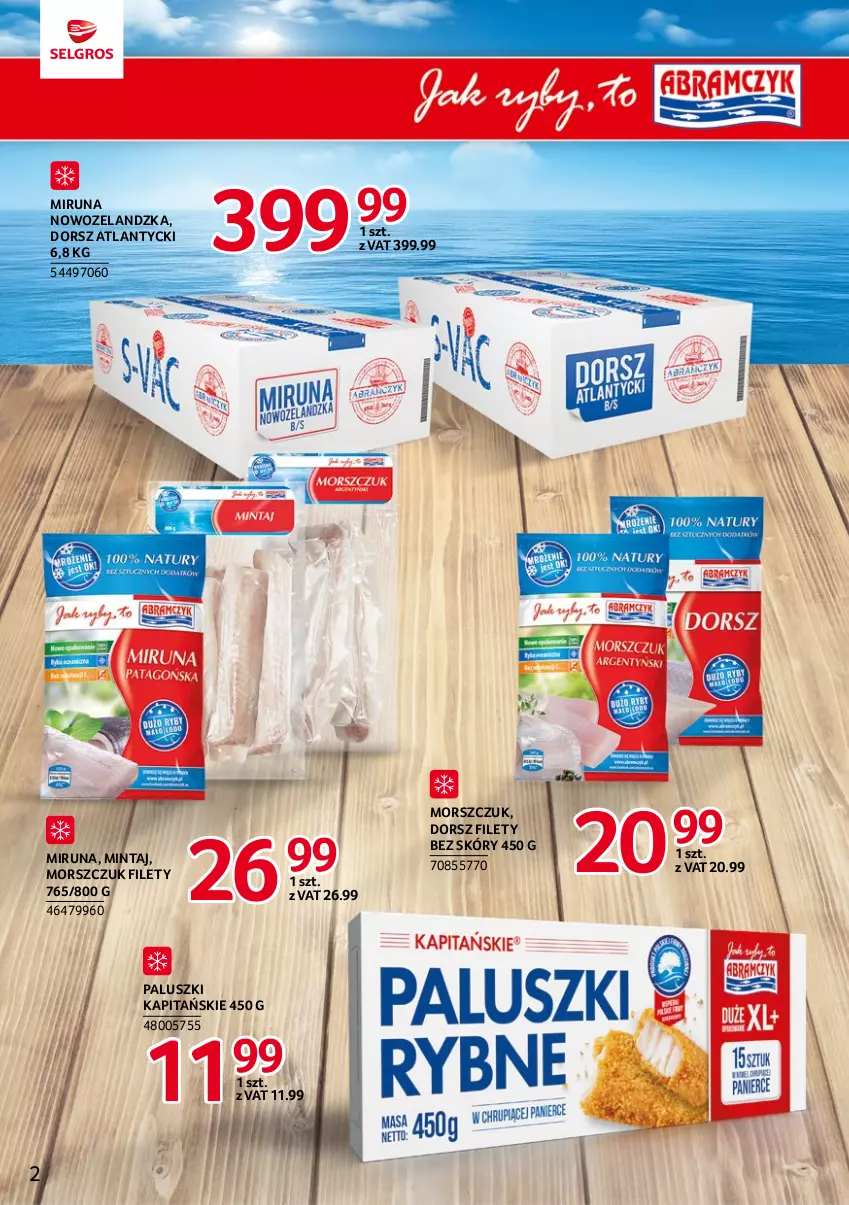 Gazetka promocyjna Selgros - Katalog Markowe Produkty - ważna 04.05 do 17.05.2023 - strona 2 - produkty: Dorsz, Mintaj, Miruna