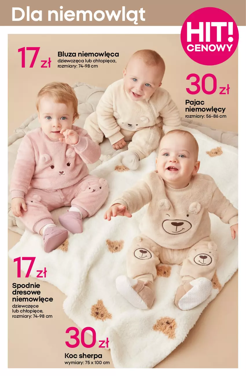 Gazetka promocyjna Pepco - Wszystko na jesień jest tu - ważna 18.09 do 01.10.2025 - strona 5 - produkty: Bluza, Dres, Koc, Kosz, Koszulka, Pajac, Spodnie, Spodnie dresowe