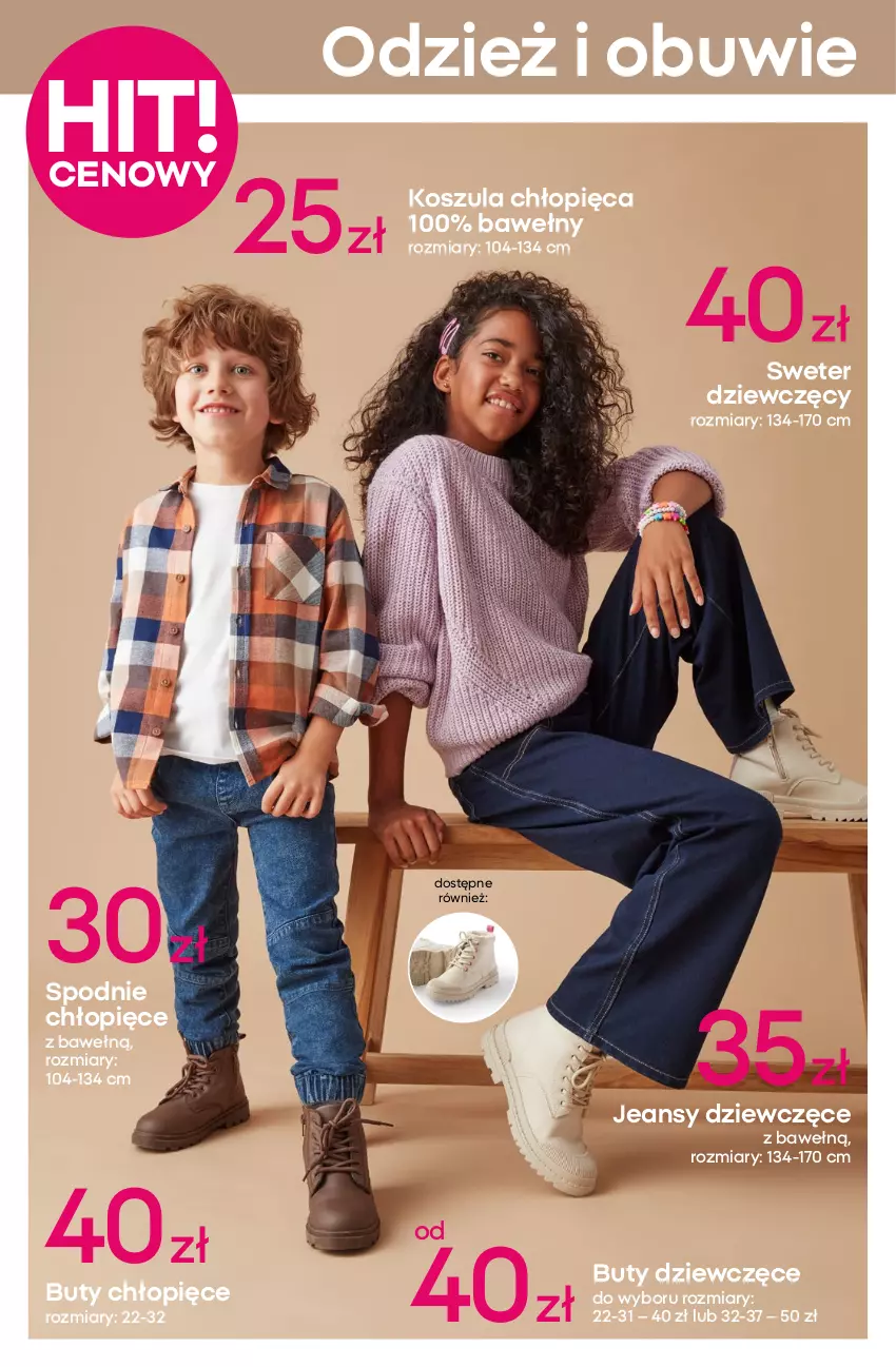 Gazetka promocyjna Pepco - Wszystko na jesień jest tu - ważna 18.09 do 01.10.2025 - strona 6 - produkty: Bluza, Bluza z kapturem, Buty, Dzieci, Gin, Kardigan, Kosz, Koszula, Koszulka, Legginsy, Obuwie, Sok, Spodnie, Sweter