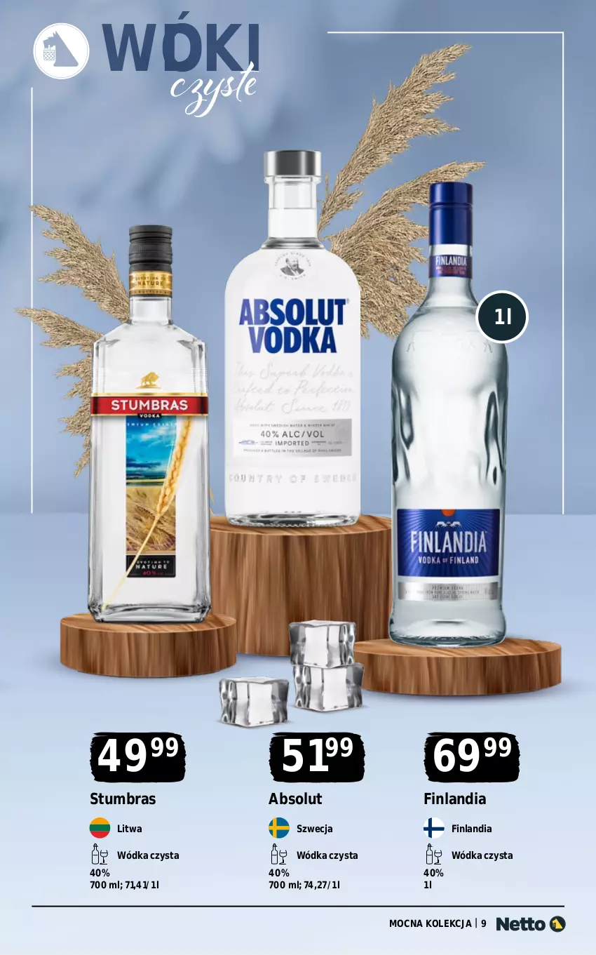 Gazetka promocyjna Netto - Alkohole - Mocne - ważna 13.10 do 25.10.2025 - strona 9 - produkty: Absolut, Finlandia, Wódka