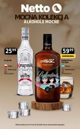Gazetka promocyjna Netto - Alkohole - Mocne - Gazetka - ważna od 25.10 do 25.10.2025 - strona 1 - produkty: Koc, Wódka, Whisky, Alkohole, Krupnik, Ballantine's