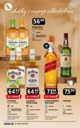 Gazetka promocyjna Netto - Alkohole - Mocne - Gazetka - ważna od 25.10 do 25.10.2025 - strona 10 - produkty: Koc, Bourbon, Whiskey, Jameson, Napoje, Johnnie Walker, Whisky, Jim Beam, Ballantine's, Napój