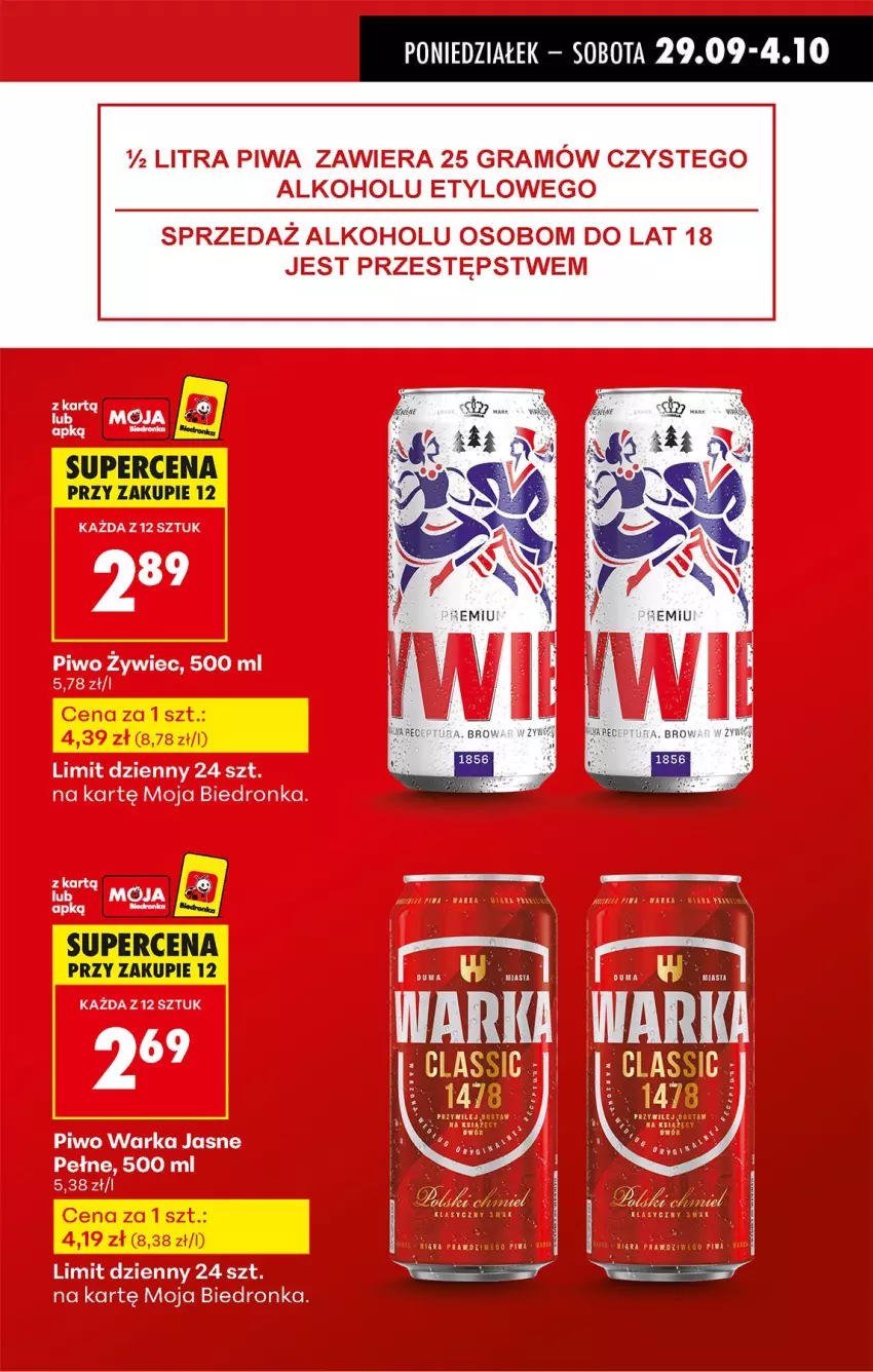 Gazetka promocyjna Biedronka - Od Poniedziałku - ważna 29.09 do 04.10.2025 - strona 11 - produkty: Fa, Piwo