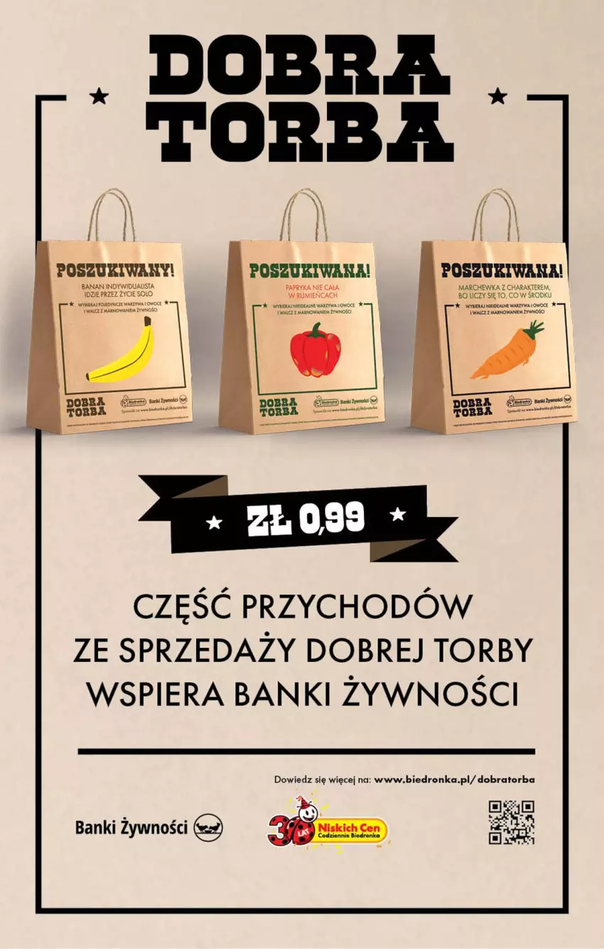 Gazetka promocyjna Biedronka - Od Poniedziałku - ważna 29.09 do 04.10.2025 - strona 15 - produkty: Marchewka, Owoce, Papryka, Rum, Torba, Warzywa