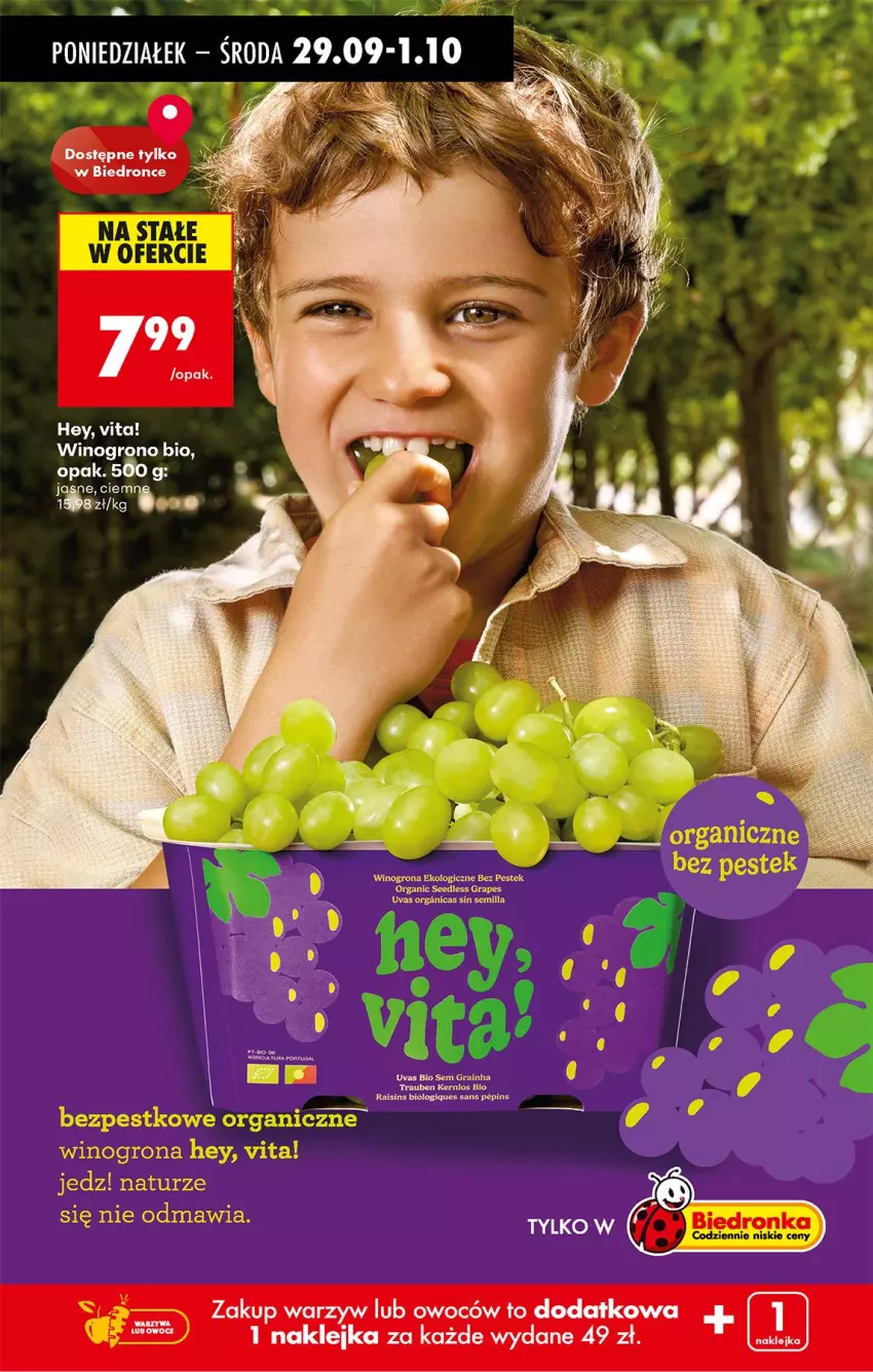 Gazetka promocyjna Biedronka - Od Poniedziałku - ważna 29.09 do 04.10.2025 - strona 20 - produkty: Gra, Klej, Stek, Wino, Winogrona
