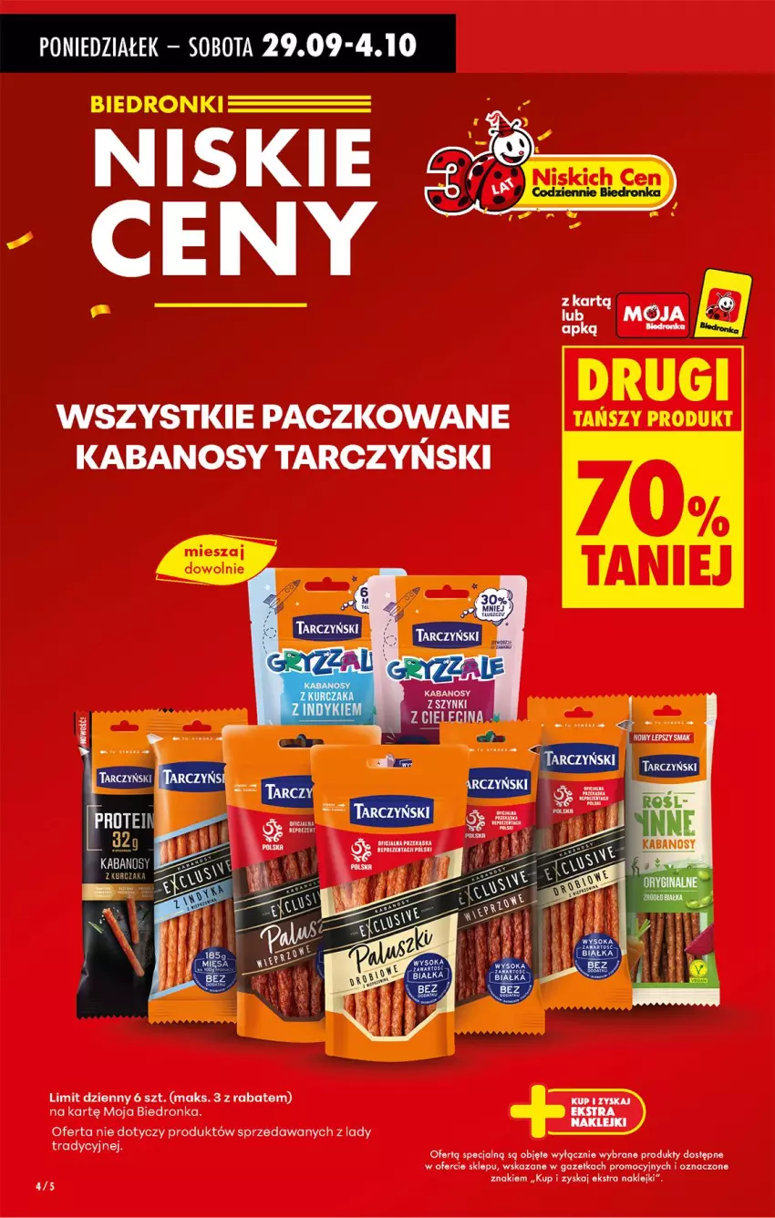 Gazetka promocyjna Biedronka - Od Poniedziałku - ważna 29.09 do 04.10.2025 - strona 4 - produkty: Klej, Tarczyński
