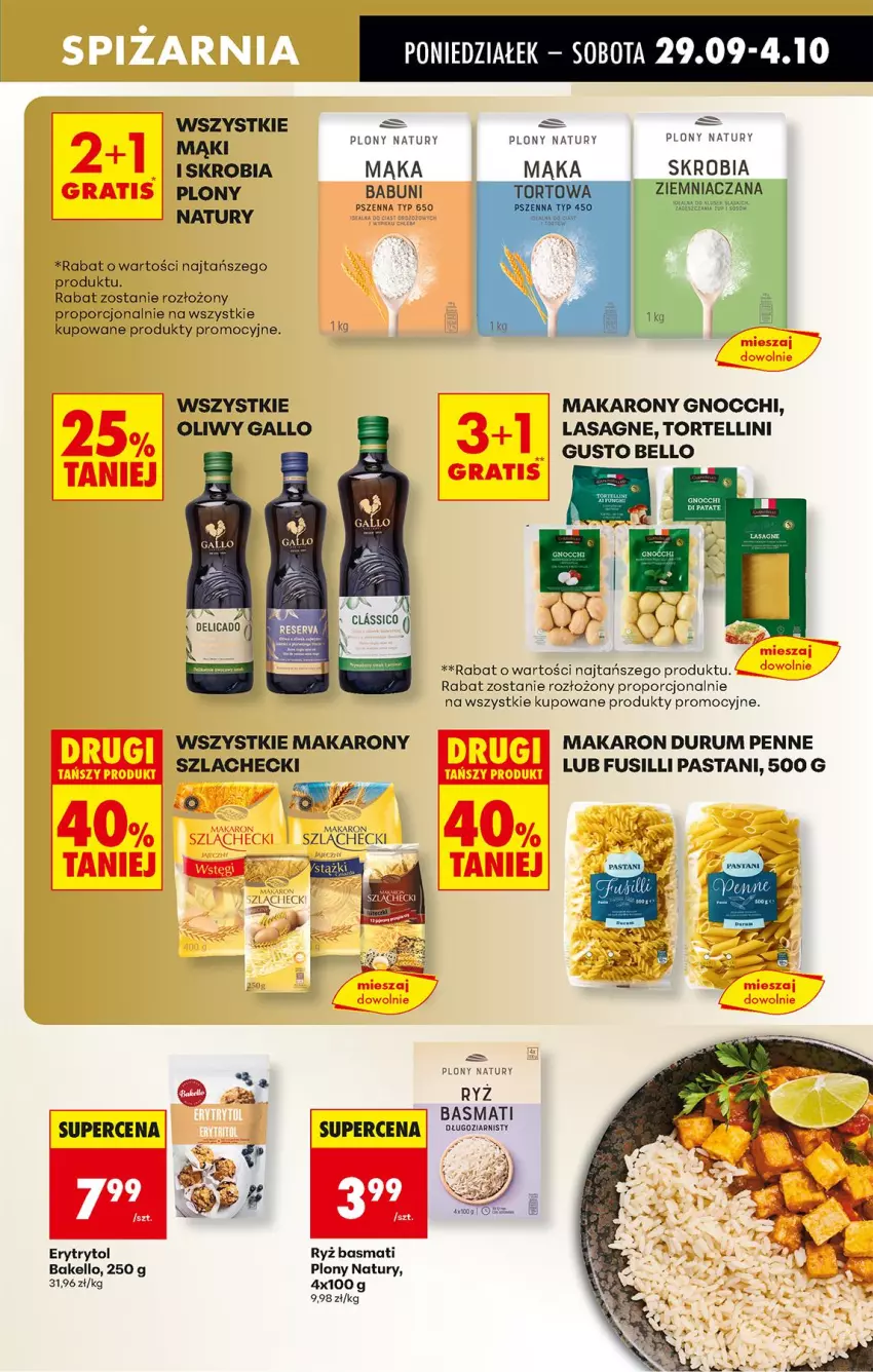 Gazetka promocyjna Biedronka - Od Poniedziałku - ważna 29.09 do 04.10.2025 - strona 49 - produkty: Babuni, Bell, Gnocchi, Gra, Lasagne, Mąka, Makaron, Penne, Por, Rum, Ryż, Ryż basmati
