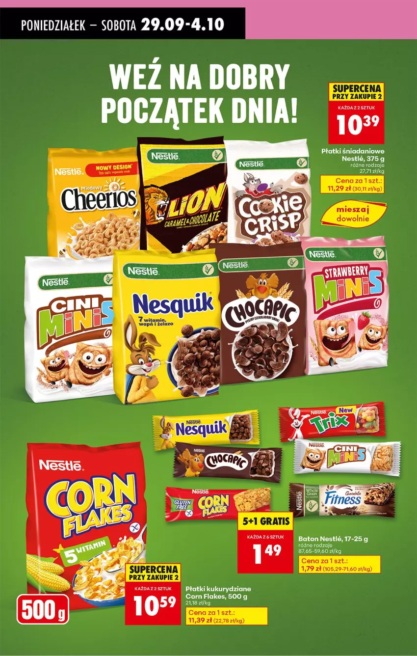Gazetka promocyjna Biedronka - Od Poniedziałku - ważna 29.09 do 04.10.2025 - strona 59 - produkty: Baton, Corn flakes, Fa