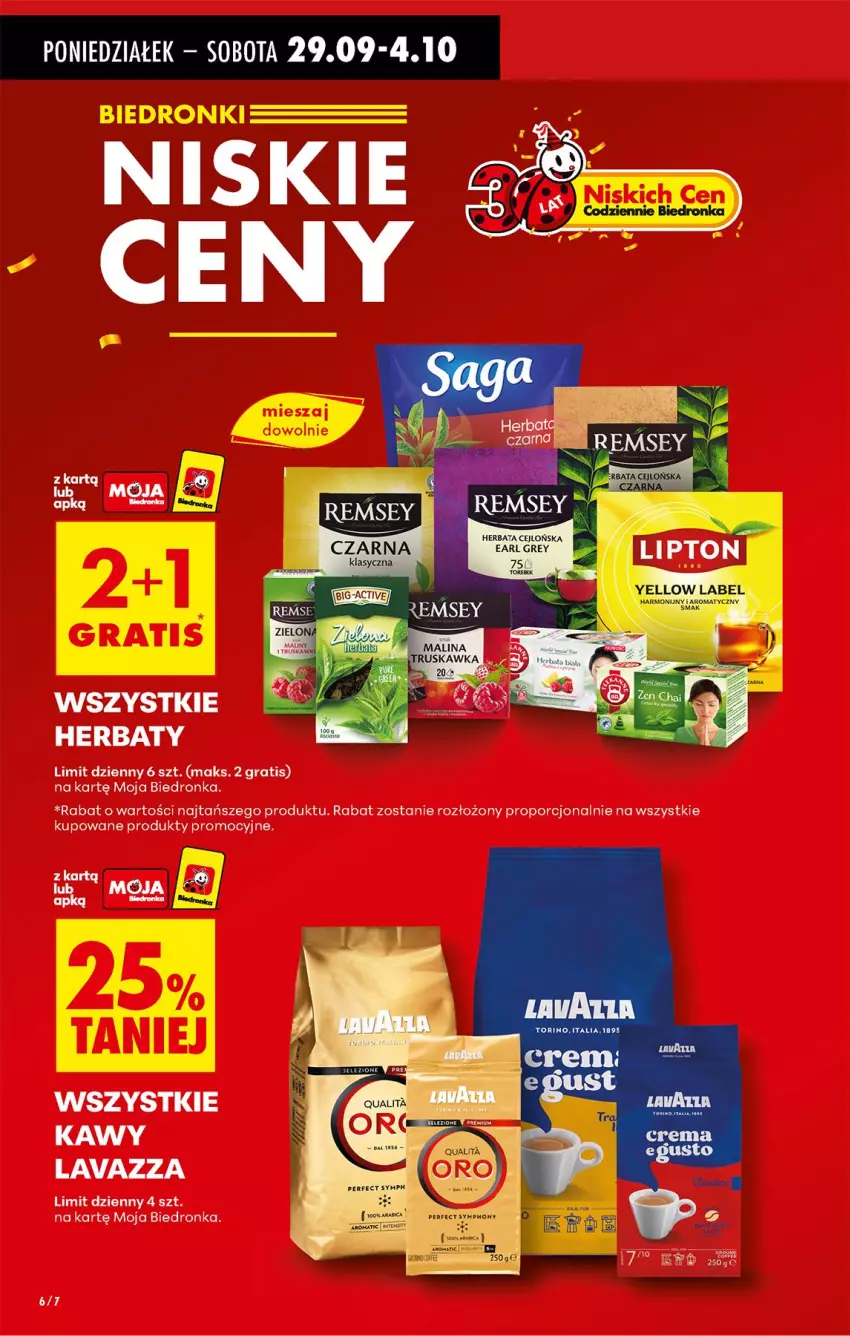 Gazetka promocyjna Biedronka - Od Poniedziałku - ważna 29.09 do 04.10.2025 - strona 6 - produkty: Gra, Lavazza, Por