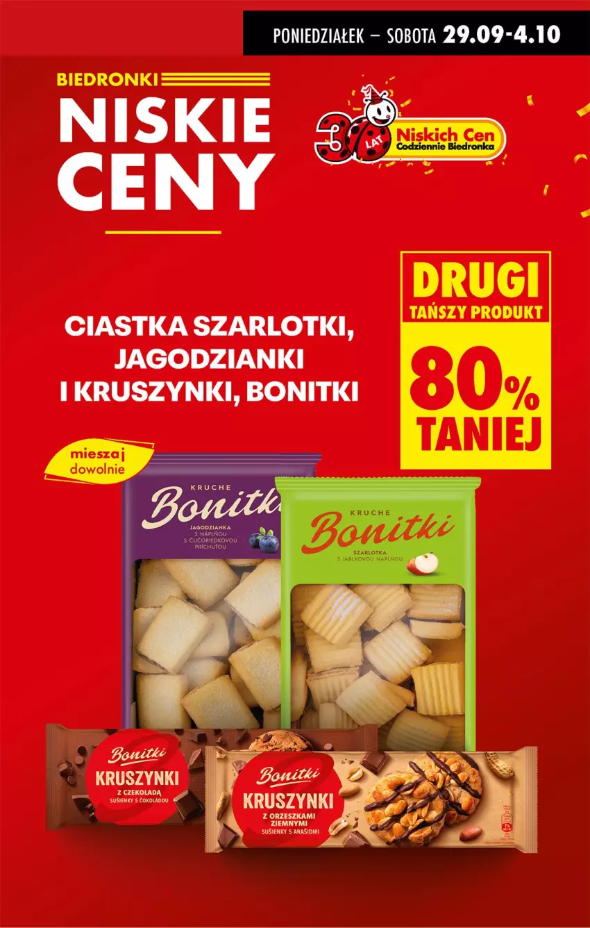 Gazetka promocyjna Biedronka - Od Poniedziałku - ważna 29.09 do 04.10.2025 - strona 7 - produkty: Bonitki, Ciastka