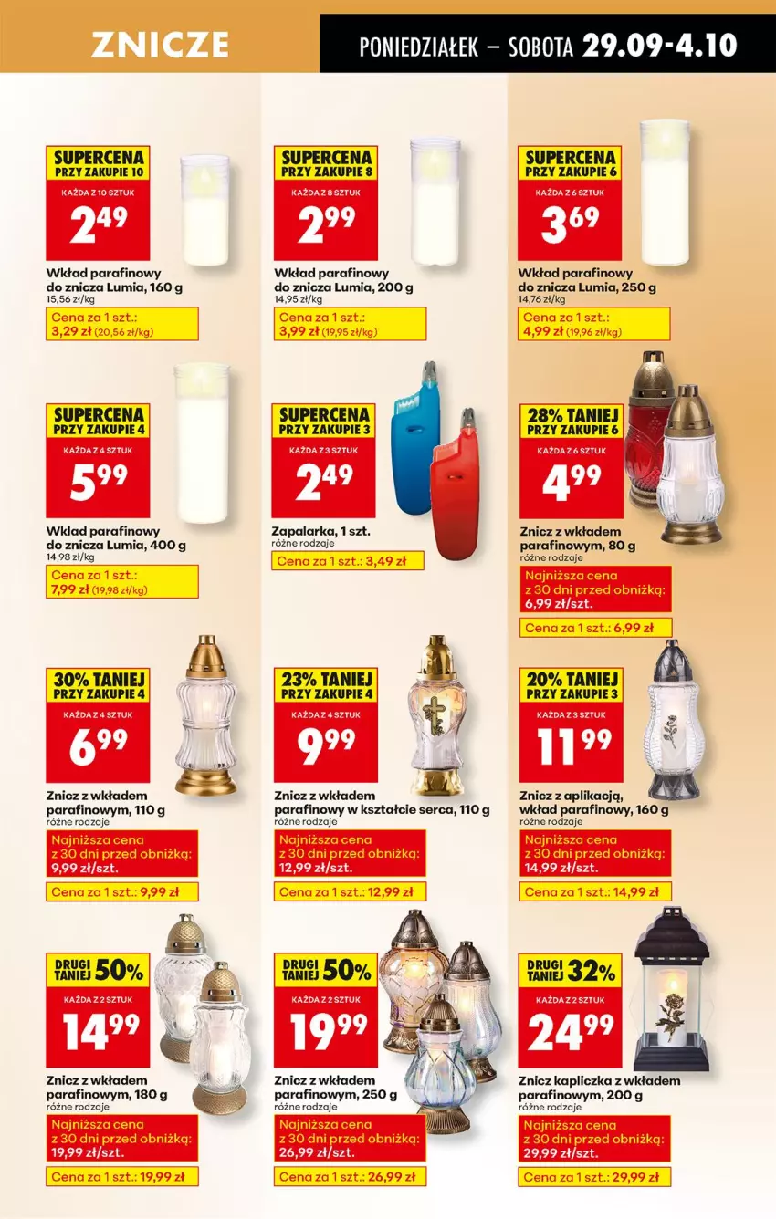 Gazetka promocyjna Biedronka - Od Poniedziałku - ważna 29.09 do 04.10.2025 - strona 75 - produkty: Ser, Zapalarka, Znicz