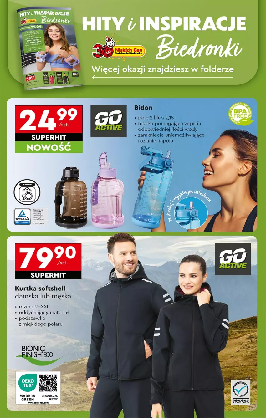 Gazetka promocyjna Biedronka - Od Poniedziałku - ważna 29.09 do 04.10.2025 - strona 82 - produkty: Finish, Kurtka, Kurtka softshell, Miarka