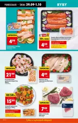 Gazetka promocyjna Biedronka - Od Poniedziałku - Gazetka - ważna od 04.10 do 04.10.2025 - strona 30 - produkty: Sos, Filet z pstrąga, Stek, Pstrąg, Krewetki, Tuńczyk, Mintaj
