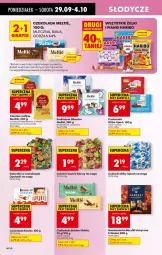 Gazetka promocyjna Biedronka - Od Poniedziałku - Gazetka - ważna od 04.10 do 04.10.2025 - strona 54 - produkty: Ciastka, Por, Mus, Cukier, Bonitki, Mleczko, Sport, Czekolada, Galaretki, Cukierki, Ritter Sport, Gala, Lanki, Haribo, Kinder, Kokos, Baryłki, Fa