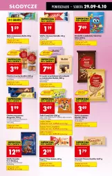 Gazetka promocyjna Biedronka - Od Poniedziałku - Gazetka - ważna od 04.10 do 04.10.2025 - strona 55 - produkty: Ciastka, Ser, Gra, Orzeszki, Bonitki, Wafle, Sezam, 7 Days, Rogal, Grześki, Burger, Rurki, Rodzynki, Baton, Kakao, Góralki, Kokos, Fa