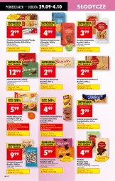 Gazetka promocyjna Biedronka - Od Poniedziałku - Gazetka - ważna od 04.10 do 04.10.2025 - strona 56 - produkty: Ciastka, Ser, Mus, Herbatniki Petit Beurre, Bonitki, Wafle, Herbatniki, Delicje, Danio, Deser, Ciastka owsiane, Kakao, Biszkopty, Kokos, Fa