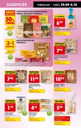 Gazetka promocyjna Biedronka - Od Poniedziałku - Gazetka - ważna od 04.10 do 04.10.2025 - strona 57 - produkty: Migdały łuskane, Ryż, Por, Mus, Gra, Hot dog, Migdały, Wafle, Sezam, Baton, Danio, Mieszanka bakaliowa