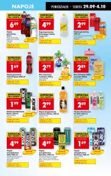 Gazetka promocyjna Biedronka - Od Poniedziałku - Gazetka - ważna od 04.10 do 04.10.2025 - strona 61 - produkty: Mus, Gin, Napój energetyczny, Tropical, Mirinda, Coca-Cola, Napoje, Lack, Pepsi, Schweppes, Napój gazowany, Tymbark, Oshee, Fanta, Napój niegazowany, Woda, Sprite, Mango, Napój, Full Throttle, Fa