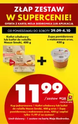 Gazetka promocyjna Biedronka - Od Poniedziałku - Gazetka - ważna od 04.10 do 04.10.2025 - strona 86 - produkty: Makaron, Zupa, Zupa pomidorowa, Kotlet