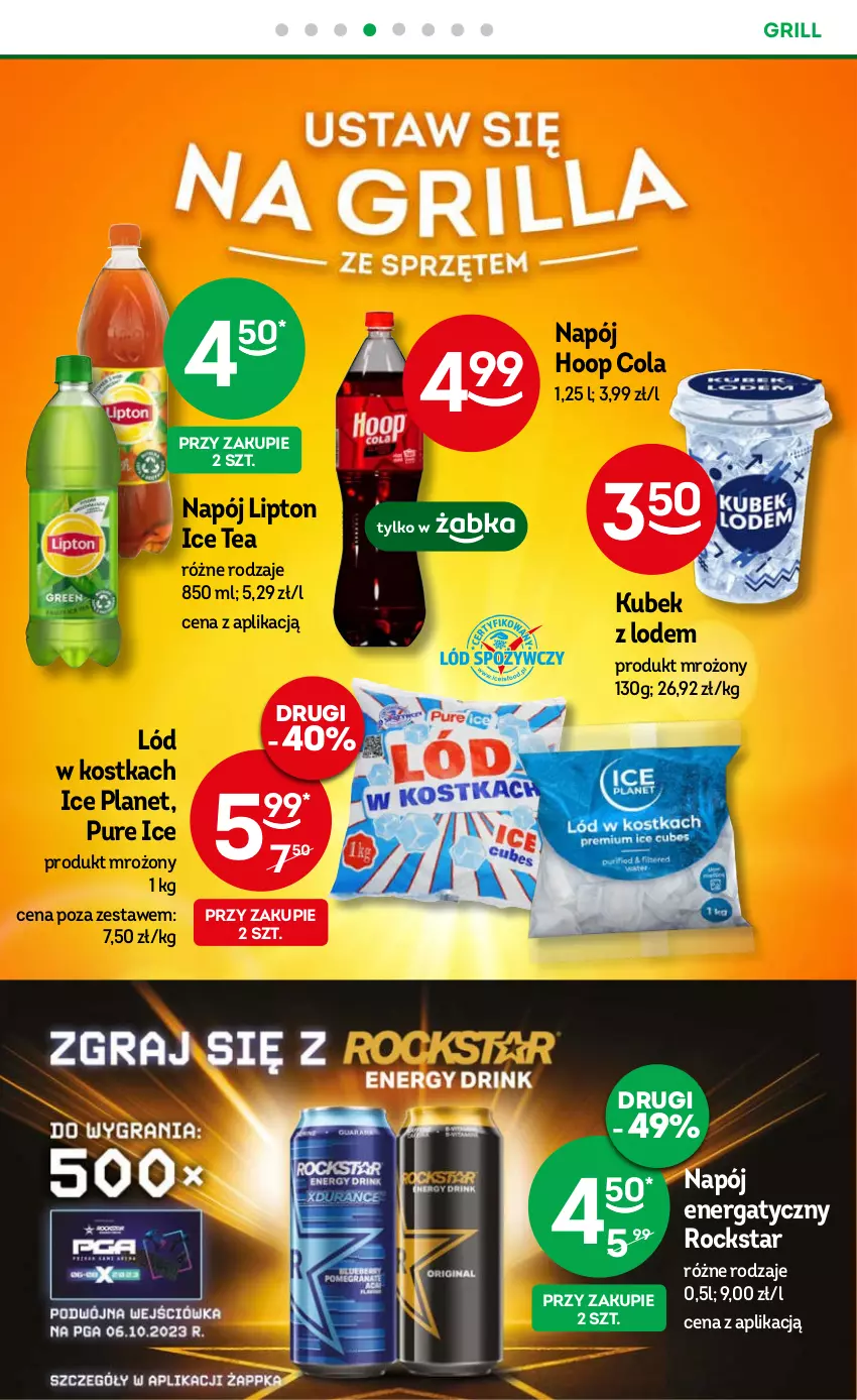 Gazetka promocyjna Żabka - ważna 16.08 do 29.08.2023 - strona 30 - produkty: Grill, Hoop, Ice tea, Kubek, Lipton, Napój, Pur