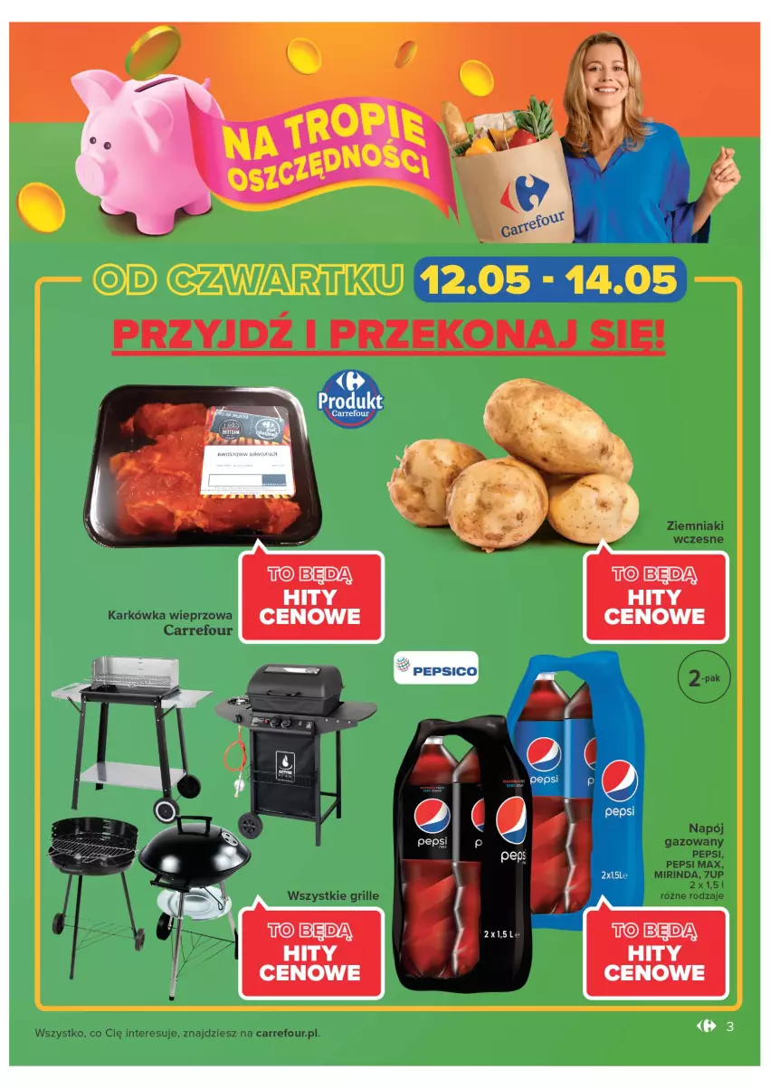 Gazetka promocyjna Carrefour - Gazetka Carrefour ZyskOferty - ważna 04.05 do 14.05.2022 - strona 3 - produkty: Pepsi