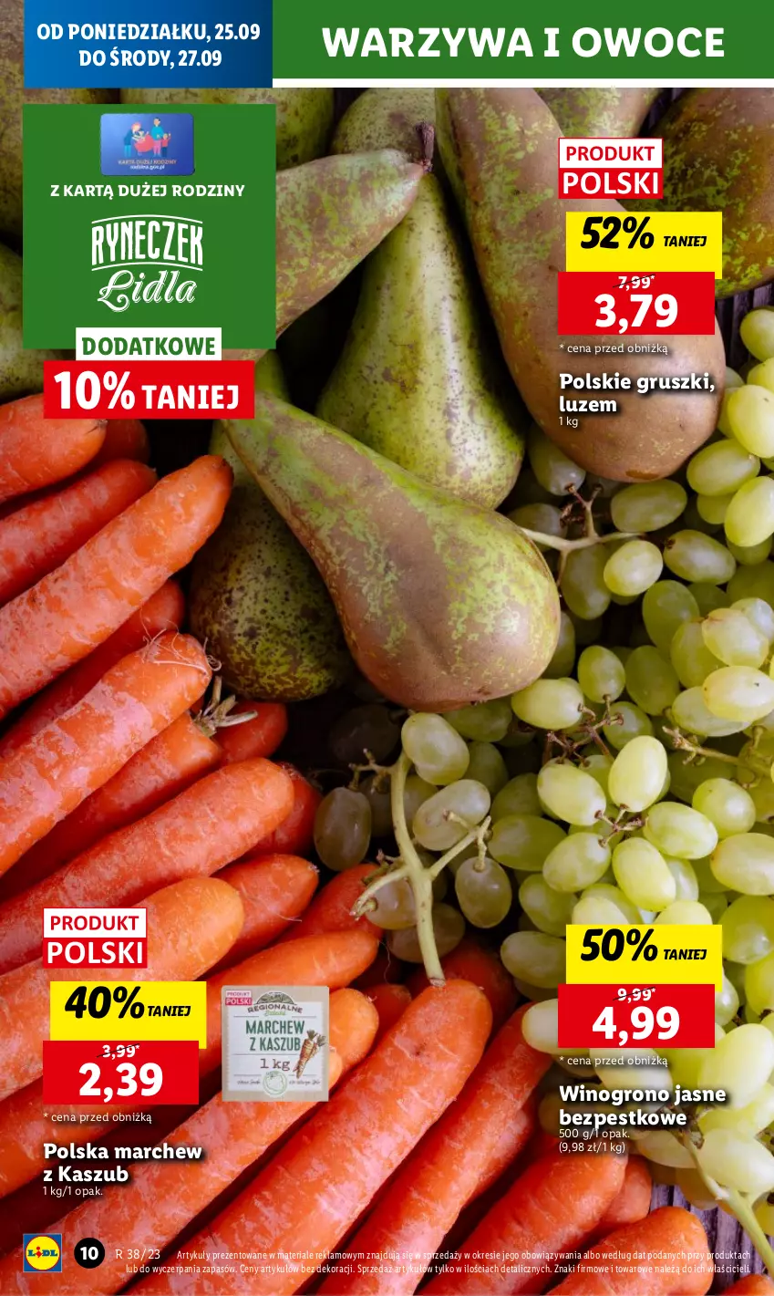 Gazetka promocyjna Lidl - GAZETKA - ważna 25.09 do 27.09.2023 - strona 18 - produkty: Chleb, Gruszki, Owoce, Ser, Warzywa, Warzywa i owoce, Wino