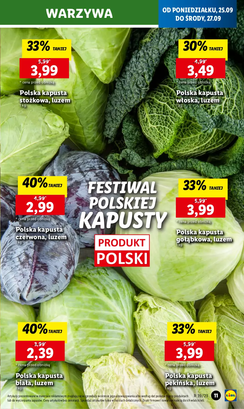 Gazetka promocyjna Lidl - GAZETKA - ważna 25.09 do 27.09.2023 - strona 19 - produkty: Warzywa