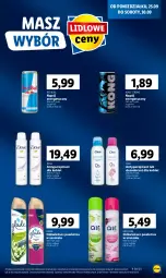 Gazetka promocyjna Lidl - GAZETKA - Gazetka - ważna od 27.09 do 27.09.2023 - strona 15 - produkty: Napój energetyczny, Red Bull, Dezodorant, Dove, Odświeżacz powietrza, Napój, Antyperspirant