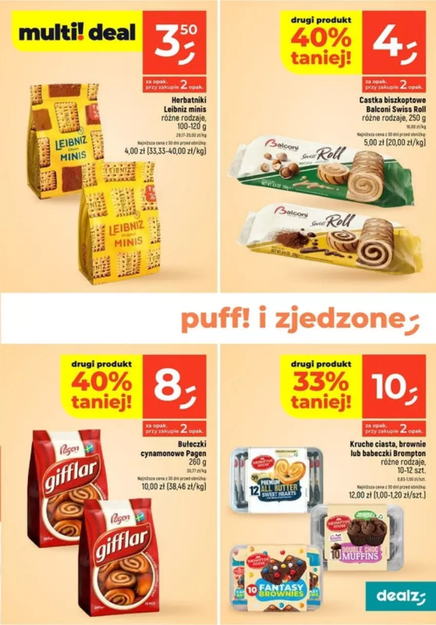 Gazetka promocyjna Dealz - ważna 26.09 do 02.10.2024 - strona 14 - produkty: Alcon, Brownie, Bułeczki, Fa, Herbatniki