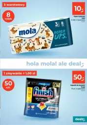 Gazetka promocyjna Dealz - Gazetka - ważna od 02.10 do 02.10.2024 - strona 36 - produkty: Papier, Finish, Papier toaletowy, Mola, Zmywarki