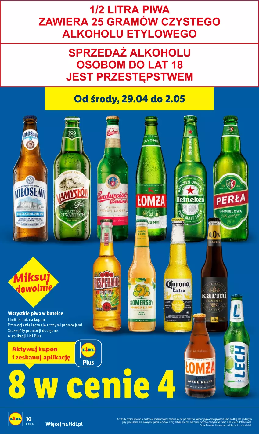 Gazetka promocyjna Lidl - Gazetka ważna od 29.04 do 2.05 - ważna 29.04 do 02.05.2026 - strona 10 - produkty: Piwa