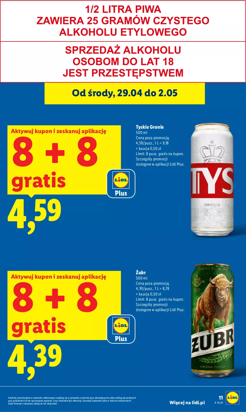 Gazetka promocyjna Lidl - Gazetka ważna od 29.04 do 2.05 - ważna 29.04 do 02.05.2026 - strona 11 - produkty: Gra, Tyskie