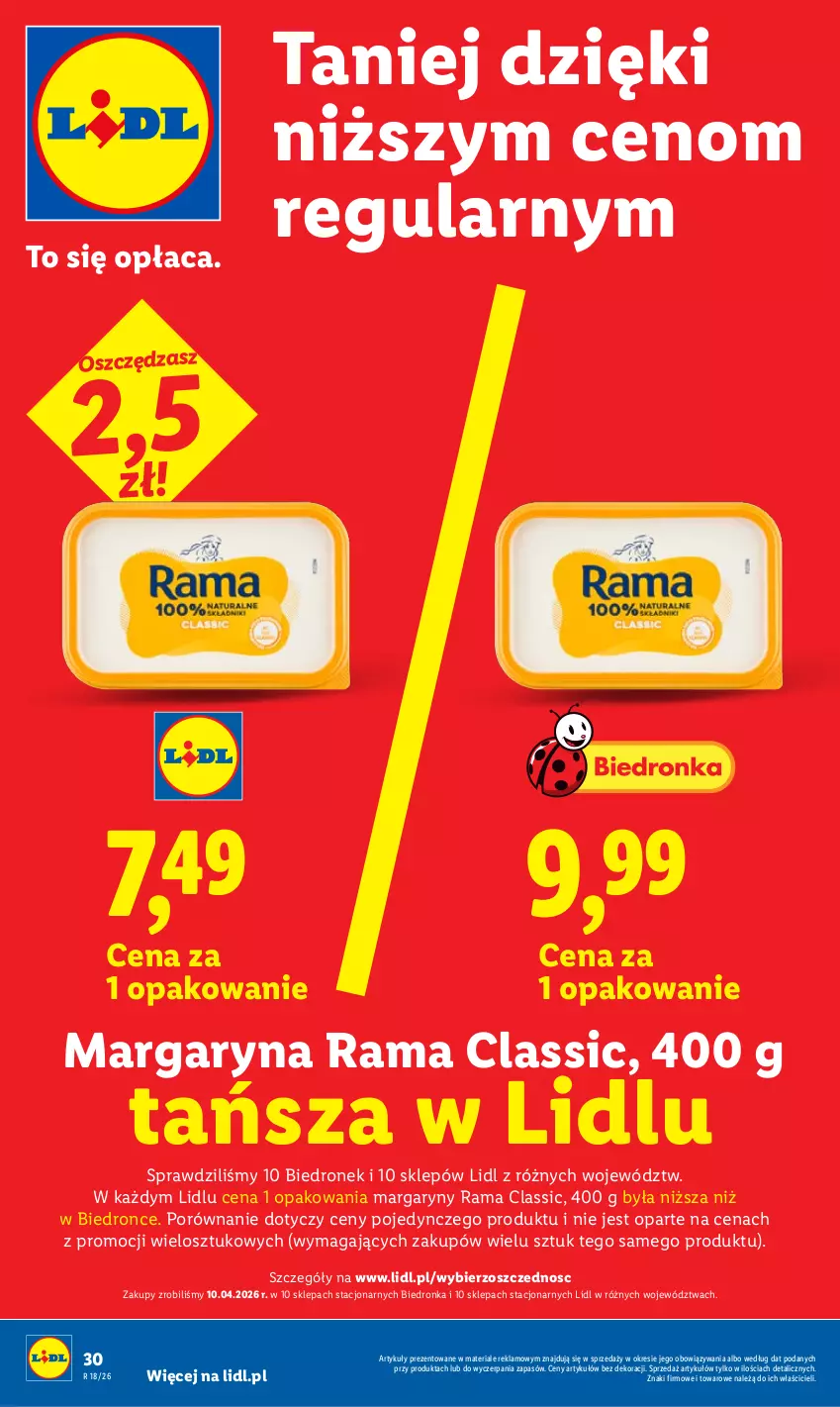 Gazetka promocyjna Lidl - Gazetka ważna od 29.04 do 2.05 - ważna 29.04 do 02.05.2026 - strona 30 - produkty: Margaryna, Por, Rama