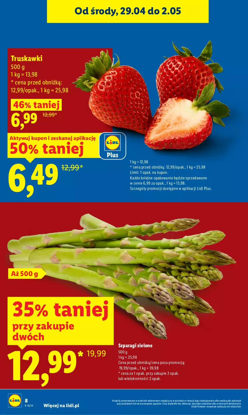 Gazetka promocyjna Lidl - Gazetka ważna od 29.04 do 2.05 - ważna 29.04 do 02.05.2026 - strona 8 - produkty: Olej, Truskawki