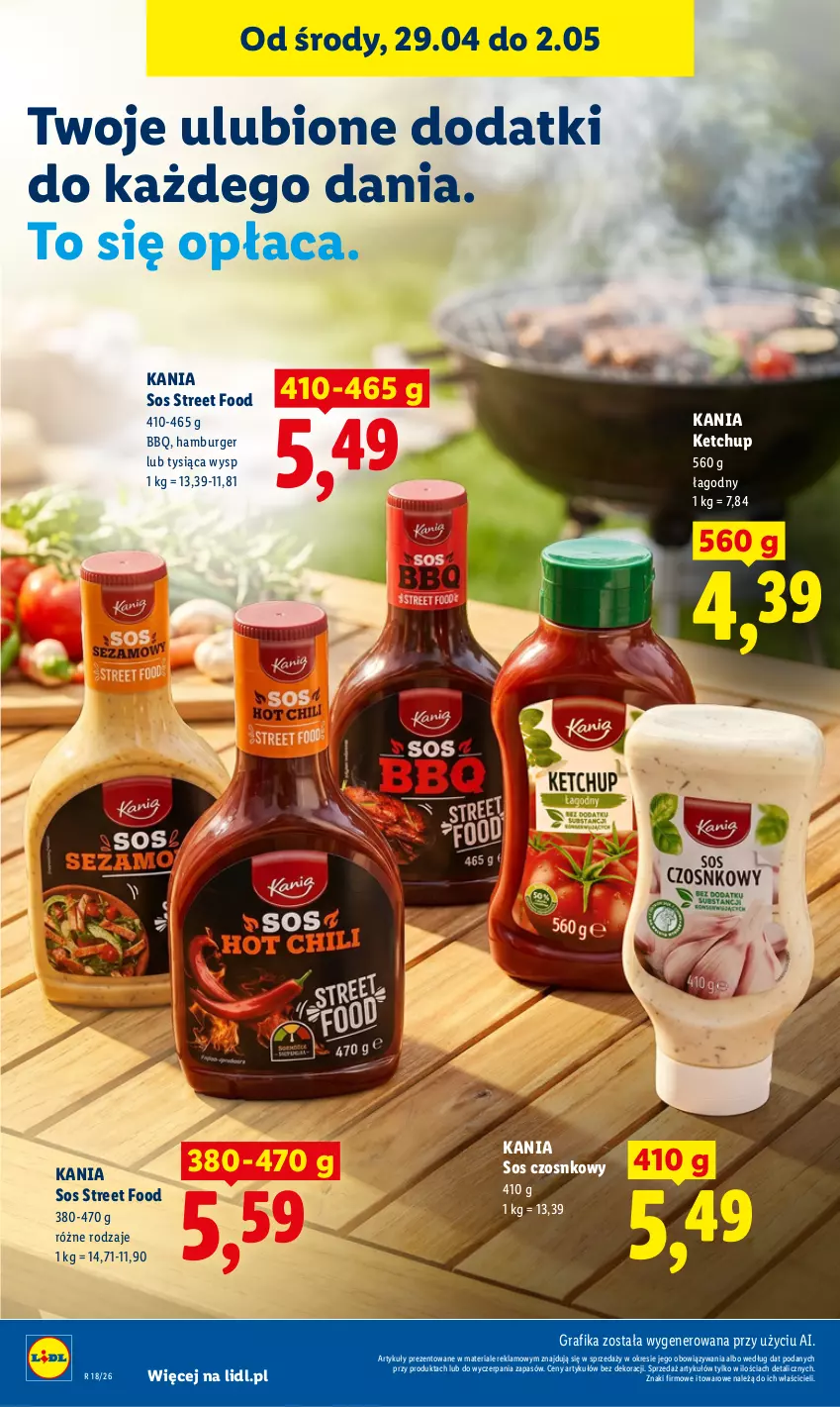 Gazetka promocyjna Lidl - Gazetka ważna od 29.04 do 2.05 - ważna 29.04 do 02.05.2026 - strona 88 - produkty: Burger, Gra, Grafika, Hamburger, Ketchup, Sos, Sos czosnkowy