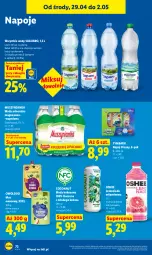 Gazetka promocyjna Lidl - Gazetka ważna od 29.04 do 2.05 - Gazetka - ważna od 02.05 do 02.05.2026 - strona 72 - produkty: Mus, Lemoniada, Napoje, Disney, Muszynianka, Tymbark, Oshee, Woda mineralna, Woda, Napój, Magnez, Kokos, Grejpfrut