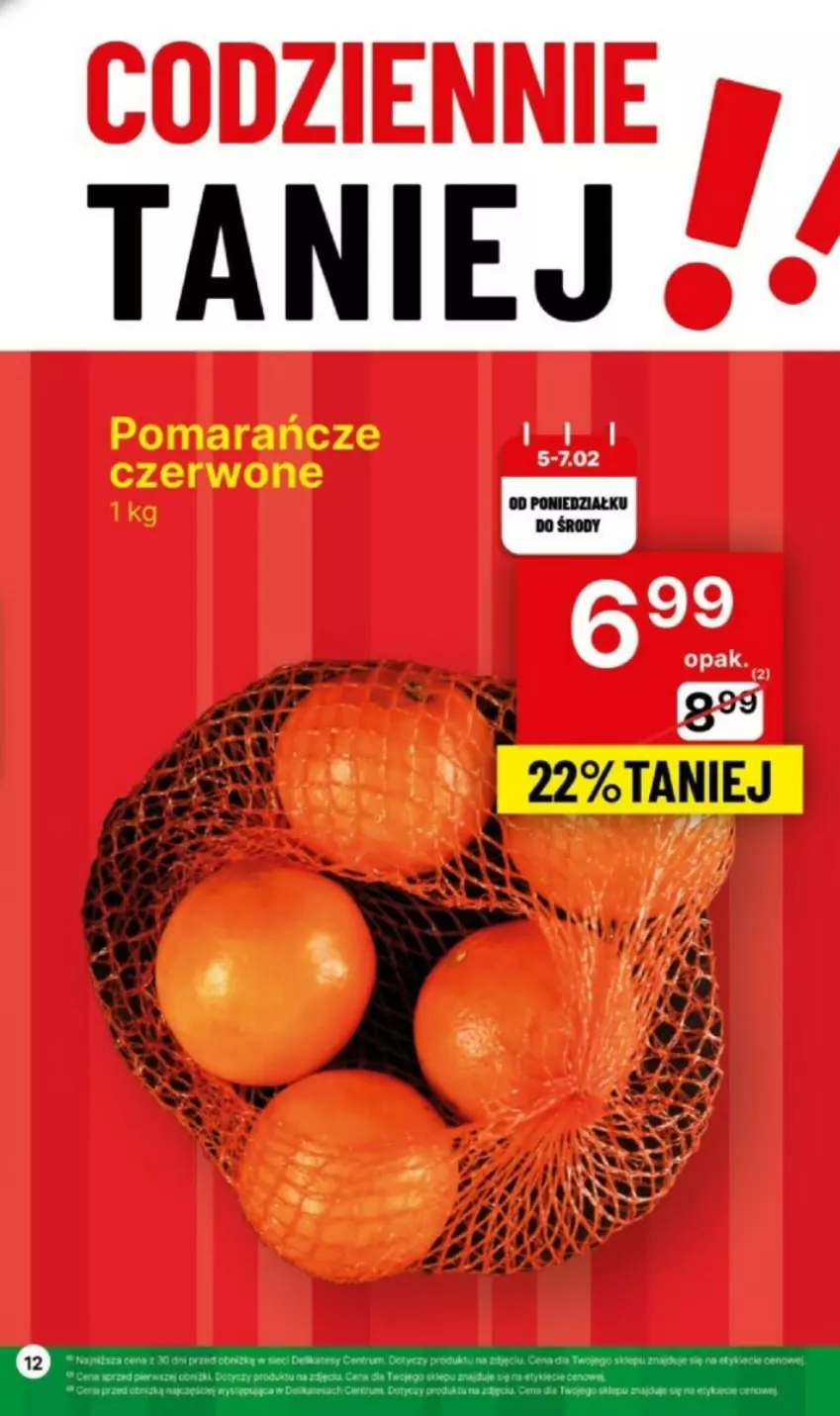 Gazetka promocyjna Delikatesy Centrum - ważna 05.02 do 11.02.2024 - strona 4 - produkty: Pomarańcze