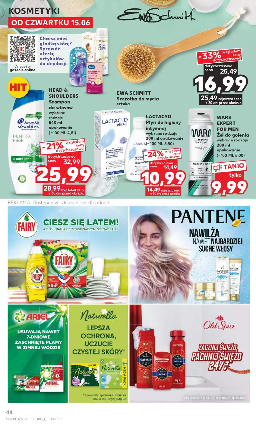 Gazetka promocyjna Kaufland - Gazetka tygodnia - ważna 15.06 do 21.06.2023 - strona 44 - produkty: Ewa Schmitt, Lactacyd, Płyn do higieny intymnej, Szampon, Szczotka