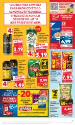 Gazetka promocyjna Kaufland - Gazetka tygodnia - Gazetka - ważna od 21.06 do 21.06.2023 - strona 41 - produkty: Piwa, Piwo, Książęce, Gra, Orzeszki, Chipsy, Warka, Perła, Lorenz, Waga, Orzeszki ziemne, Karmi